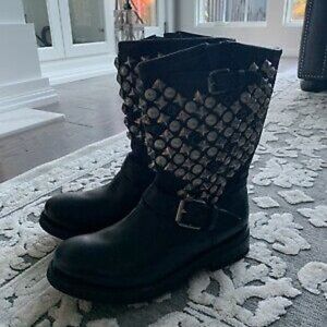 ASH Tennessee Studded Leather Boots New w/out box 8.5